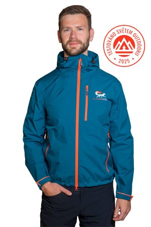 pánska nepremokavá bunda - FlamingFox Strom Protect Pro - modrá